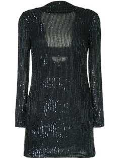 Rachel Gilbert платье с глубоким вырезом на спине и украшением из бусин