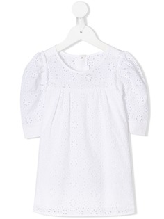 Chloé Kids рубашка с вышивкой ришелье