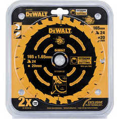 Диск пильный DeWALT 165х20мм 24зуба Extreme (DT 10300)