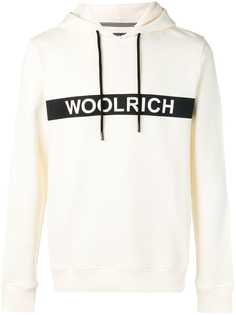 Woolrich толстовка с капюшоном и логотипом