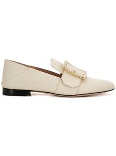 Bally front buckle loafers