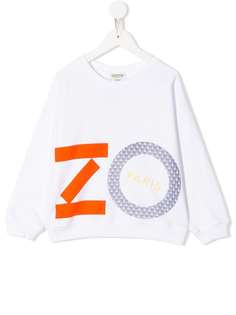 Kenzo Kids толстовка с принтом логотипа