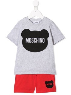 Moschino Kids спортивный костюм с принтом логотипа