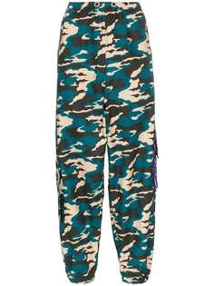 Natasha Zinko camo print drop waist utility pocket sweatpants