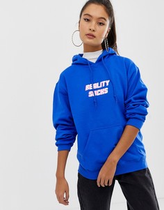 Худи Reality suck Adolescent Clothing - Синий
