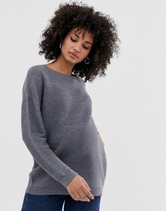 Джемпер с рельефным узором ASOS DESIGN Maternity - Серый