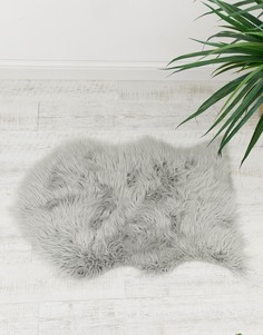 Серый коврик из искусственного меха Chickidee - Серый