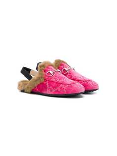 Gucci Kids Princetown slippers