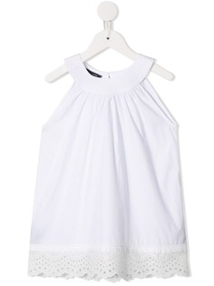 Oscar De La Renta Kids flared sleeveless dress