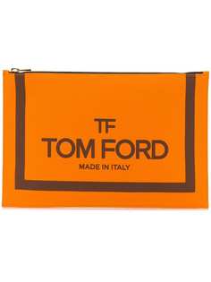 Tom Ford клатч с принтом логотипа