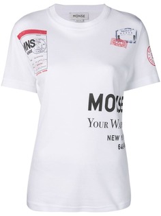 Monse футболка с печатью логотипа