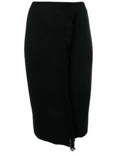 Cashmere In Love high-waisted fringed skirt