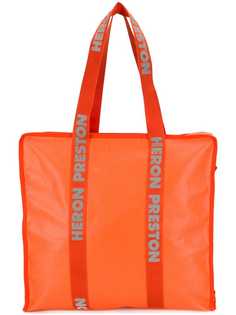 Heron Preston large logo print tote