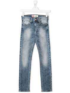 Levis Kids выбеленные джинсы скинни