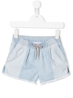 Chloé Kids джинсовые шорты с необработанным краем