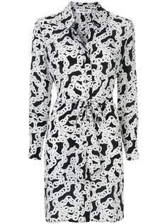 Dvf Diane Von Furstenberg платье-рубашка с принтом