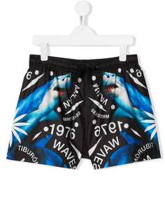 Marcelo Burlon County Of Milan Kids shark print swim shorts