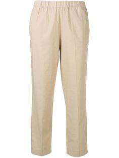 Kiltie cropped slim-fit trousers