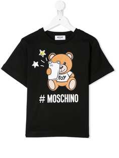 Moschino Kids футболка Teddy с принтом