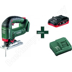 Аккумуляторный лобзик metabo stab 18 ltx 100 + 3.5 ач lihd + зу asc30-36 t0335