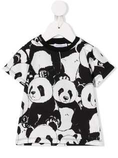 Dolce & Gabbana Kids футболка с принтом панды