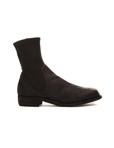 Черные кожаные ботинки-челси Guidi
