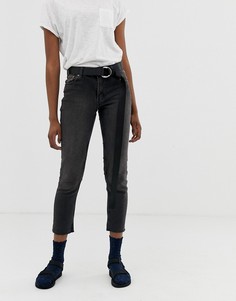 Укороченные джинсы прямого кроя Cheap Monday Revive - Черный