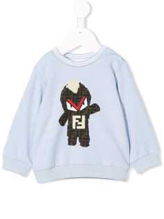 Fendi Kids FF logo monster jumper