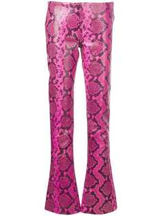 Marquesalmeida snakeskin print trousers