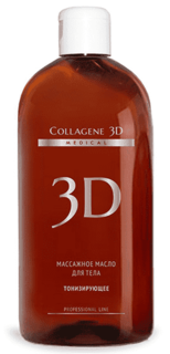 Collagene 3D - Масло массажное для тела Тонизирующее, 300 мл