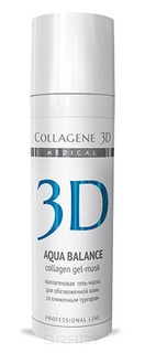 Collagene 3D - Гель-маска для лица Aqua Balance с гиалуроновой кислотой, восстановление тургора и эластичности кожи