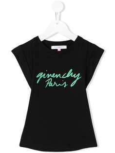 Givenchy Kids топ без рукавов с логотипом