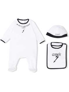 Givenchy Kids пижама с принтом слогана