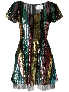 Athena Procopiou rainbow sequin dress