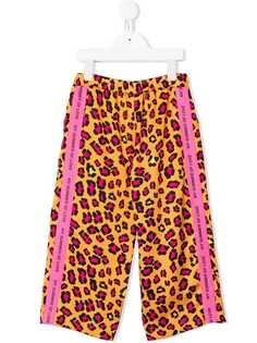 Pinko Kids широкие брюки с леопардовым принтом
