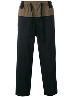 Ziggy Chen two tone loose fit trousers