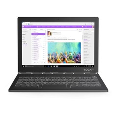 Планшет LENOVO Yoga Book YB-J912L, 4GB, 128GB, 3G, 4G, Windows 10 серый [za3t0035ru]