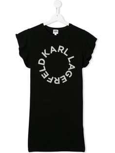 Karl Lagerfeld Kids платье с логотипом