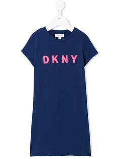 Dkny Kids logo jersey midi dress