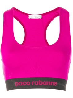 Paco Rabanne logo print tank top