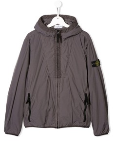 Stone Island Junior куртка с нашивкой-логотипом