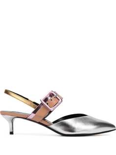 Pierre Hardy metallic colour block pumps