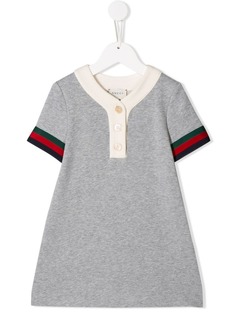 Gucci Kids платье-рубашка с воротником поло