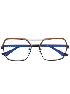 Marni Eyewear очки в массивной квадратной оправе