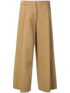 Kiltie flared cropped trousers