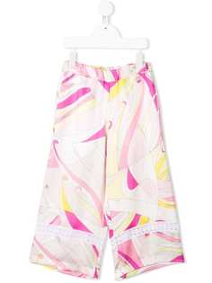 Emilio Pucci Junior geometric pattern palazzo trousers