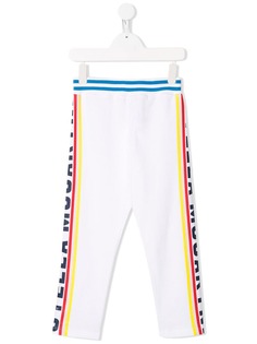 Stella McCartney Kids спортивные брюки с полосками и логотипом
