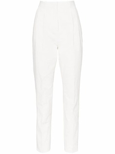 Poiret pleated slim fit trousers