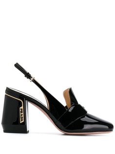 Prada loafer-style pumps