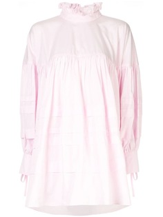 Cecilie Bahnsen longline ruffled shirt